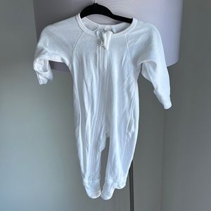 Newborn white onesie